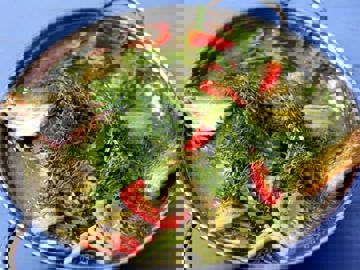 Hướng dẫn làm món Lẩu cá chép om dưa