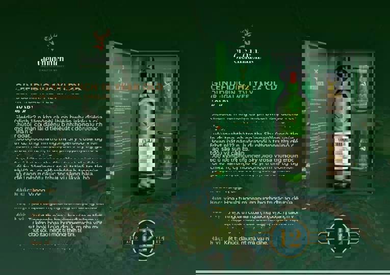 Glenfiddich 12 Year Old – Quà Tết Tri Ân Khách Hàng Cuối Năm Sang Trọng và Ý Nghĩa