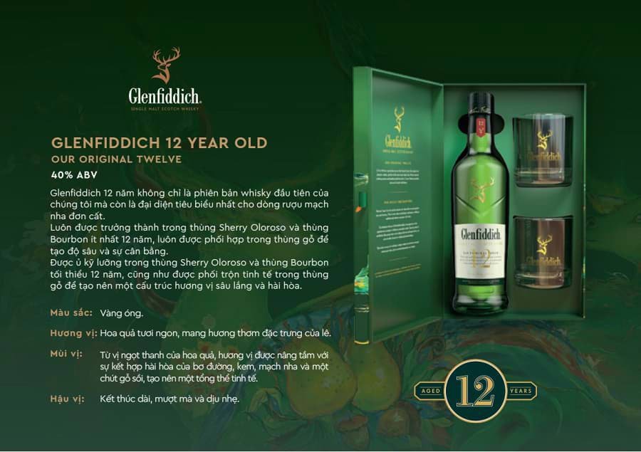 Glenfiddich 12 Year Old – Quà Tết Tri Ân Khách Hàng Cuối Năm Sang Trọng và Ý Nghĩa Glenfiddich 12 Year Old – Quà Tết Tri Ân Khách Hàng Cuối Năm Sang Trọng và Ý Nghĩa