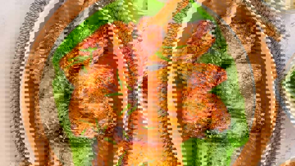 Hướng dẫn làm món Gà nướng lá chanh