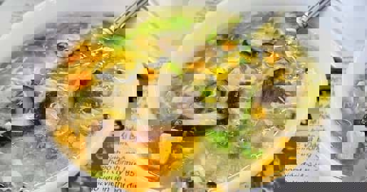 Hướng dẫn làm món Súp Gà Nấm