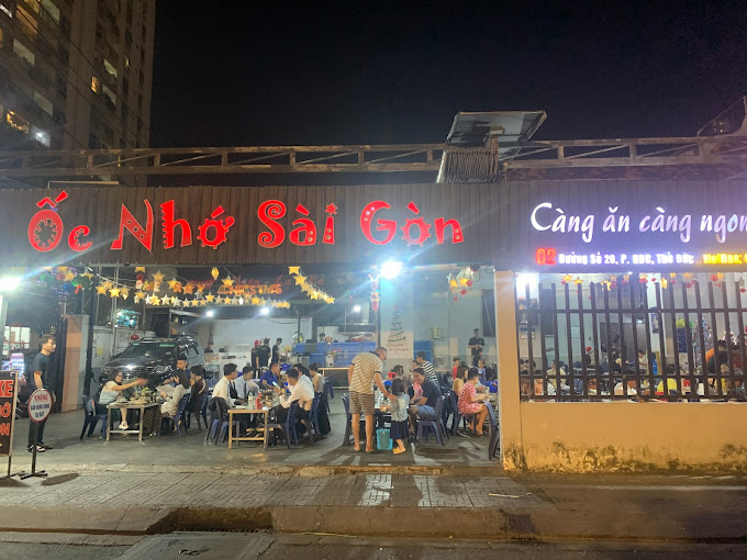 Quán Ốc Nhớ Sài Gòn  - số 2 đường 20, Hiệp Bình Chánh