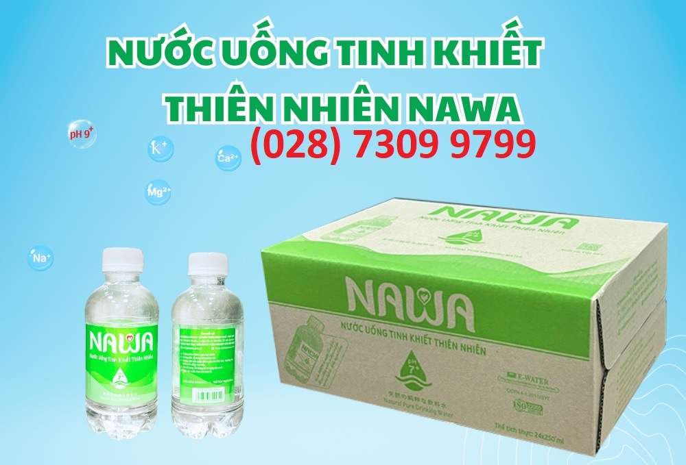 Dịch vụ cung cấp nước suối Nawa 250ml là lựa chọn lý tưởng cho các cuộc họp và spa làm đẹp