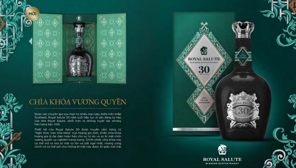 Royal Salute 30 Year Old Key To The Kingdom - Món Quà Tinh Tế và Ý Nghĩa cho Người Thân Yêu