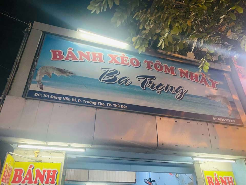 Bánh xèo tôm nhảy Ba Trọng - 101 Đặng Văn Bi, Trường Thọ, Thủ Đức Bánh xèo tôm nhảy Ba Trọng - 101 Đặng Văn Bi, Trường Thọ, Thủ Đức