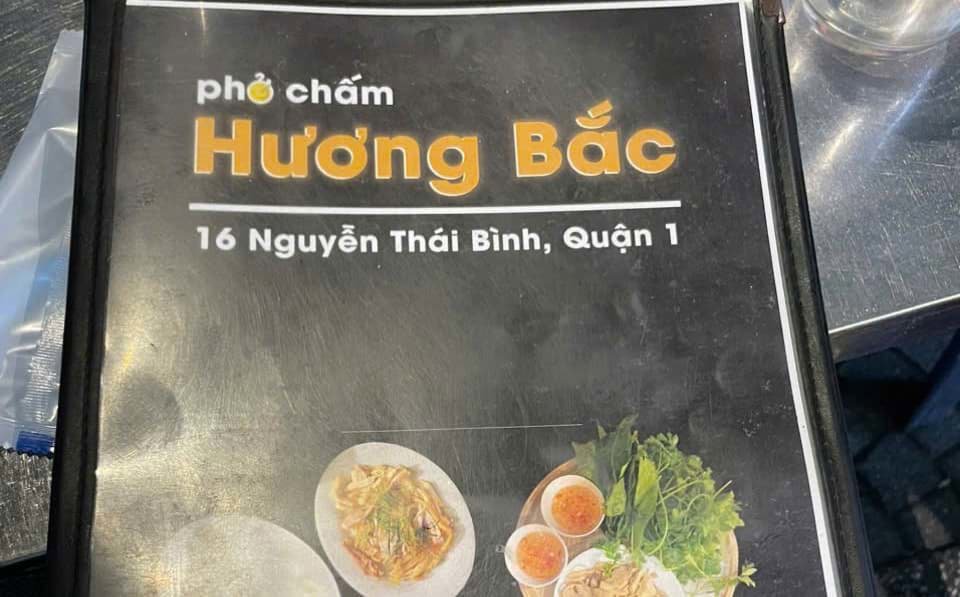 Quán: Phở Chấm Hương Bắc: 16 Nguyễn Thái Bình, Quận 1, TP.HCM. Quán: Phở Chấm Hương Bắc: 16 Nguyễn Thái Bình, Quận 1, TP.HCM.