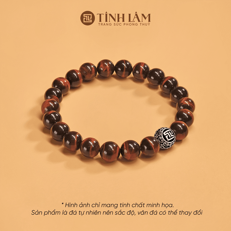 Vòng đá nâu mắt hổ đỏ Vòng đá nâu mắt hổ đỏ