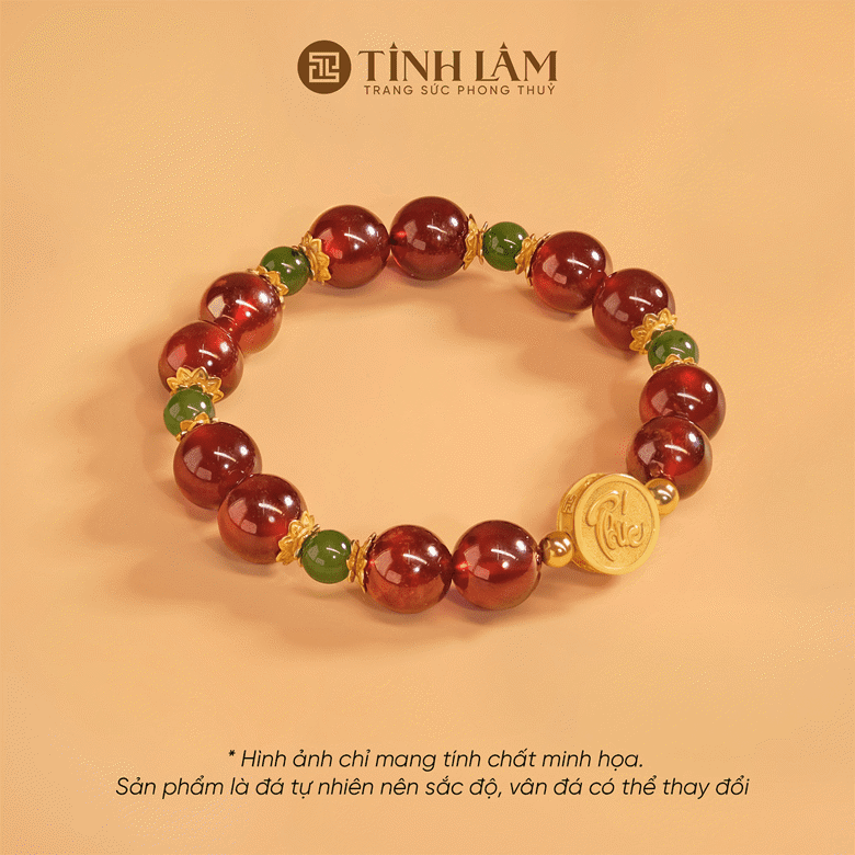 Vòng garnet lựu đỏ Vòng garnet lựu đỏ