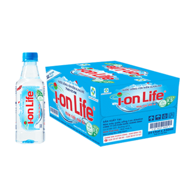 Nước kiềm ion Life 330ml thùng 24 chai Nước kiềm ion Life 330ml thùng 24 chai