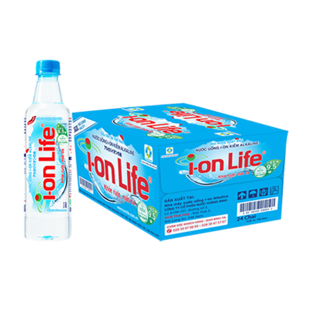 Nước kiềm ion life 450ml thùng 24 chai