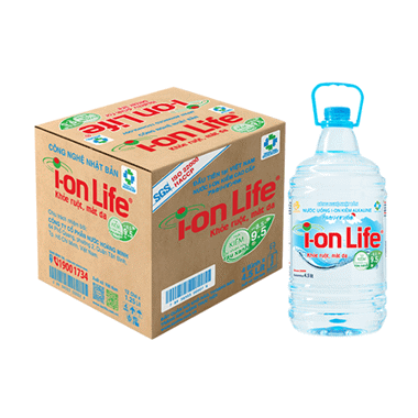 Nước kiềm ion life 4.5l thùng 4 chai Nước kiềm ion life 4.5l thùng 4 chai