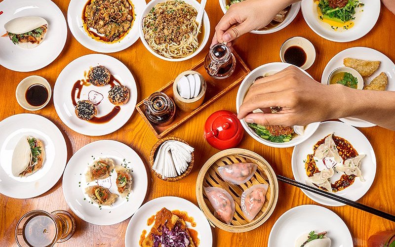 Phát dumpling thực đơn