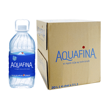 Nước tinh khiết Aquafina 5l thùng 4 chai Nước tinh khiết Aquafina 5l thùng 4 chai